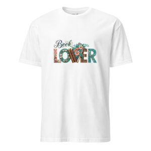 Unisex-T-Shirt Book Lover weiß